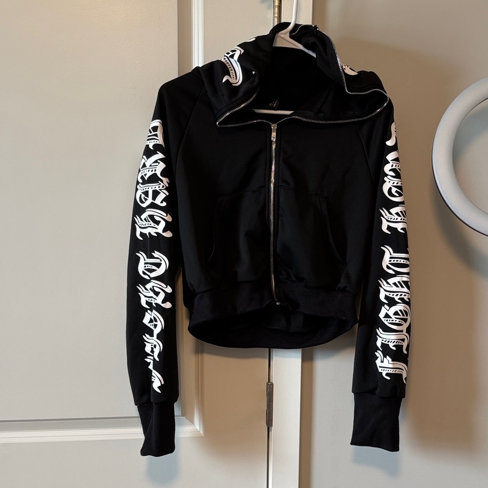 Black Graphic Women's Jacket